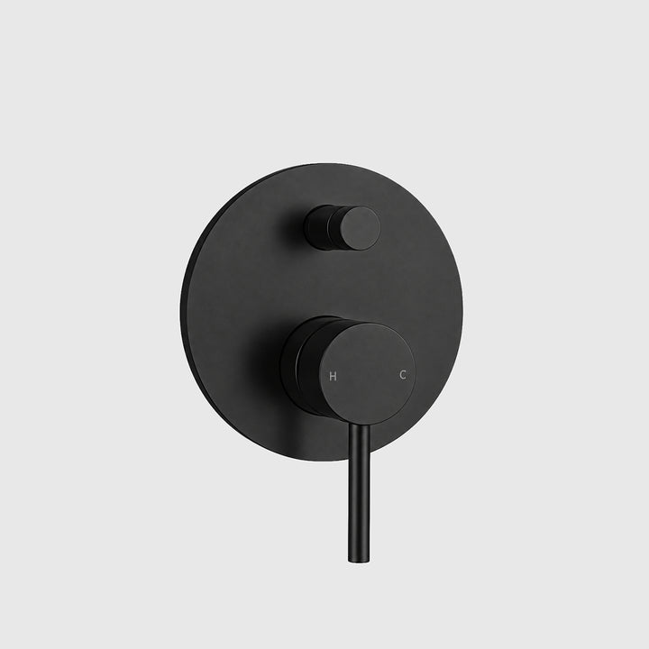 Concealed 2-Way Shower Diverter – Matt Black
