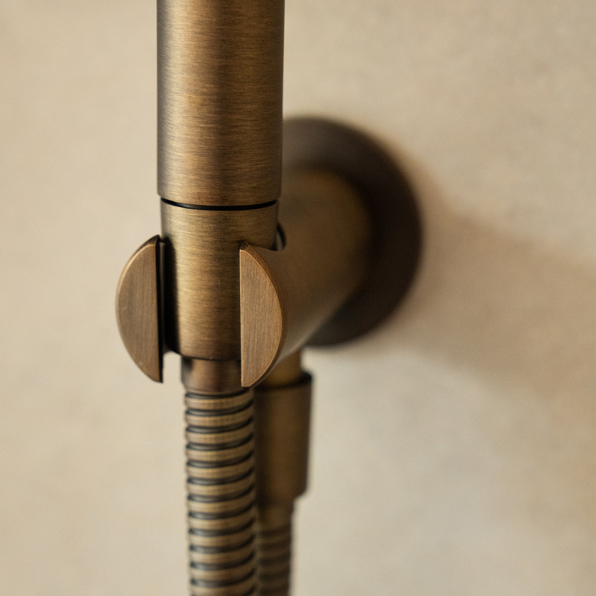 Antique Brass Round Rainfall Concealed Shower Mixer