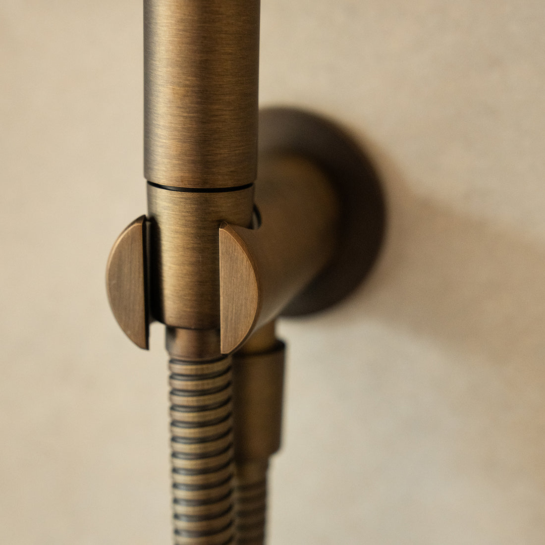 Antique Brass Round Rainfall Concealed Shower Mixer