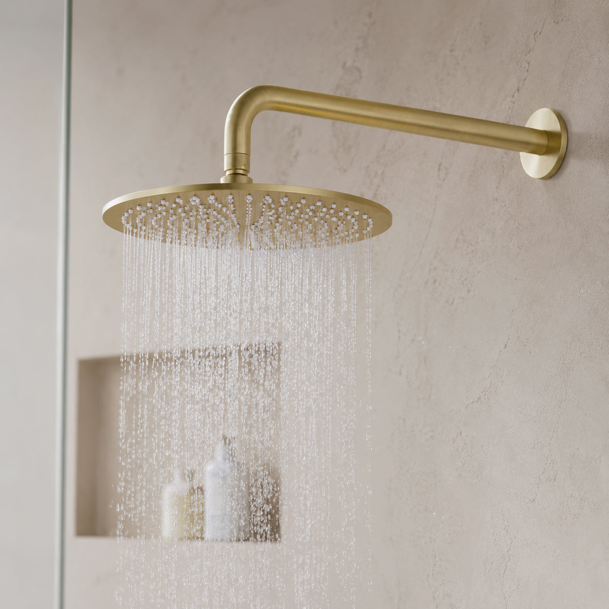 Round Shower Head -Zr Brushed Gold