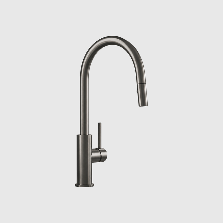 Pull-Out Kitchen Mixer Tap - Gun Metal Brushed