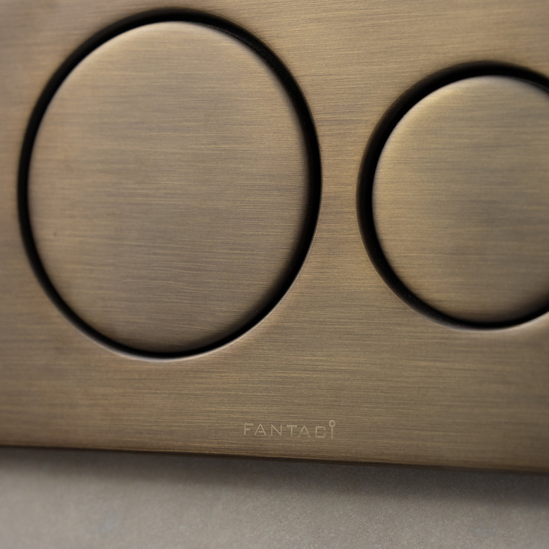 Flush Plate - Antique Brass Finish