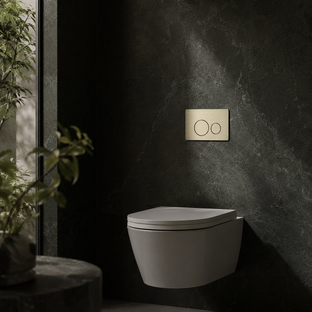 Flush Plate - Zr Brushed Gold