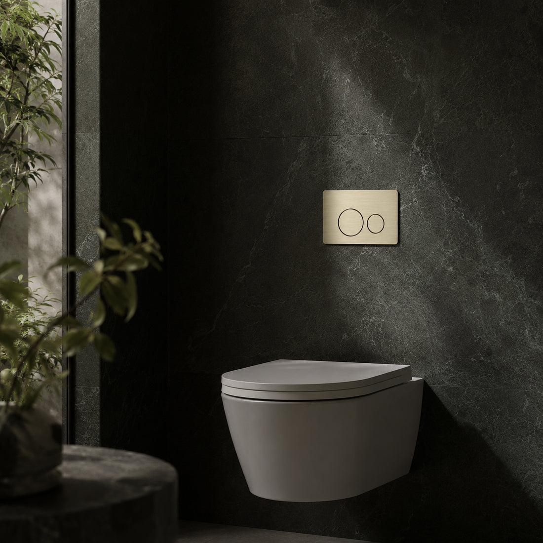 Flush Plate - Zr Brushed Gold