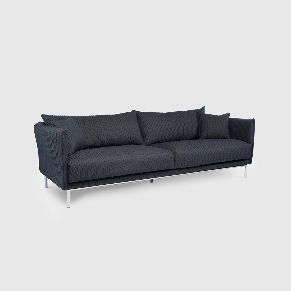 Wheat 3 Seater Sofa – Navy