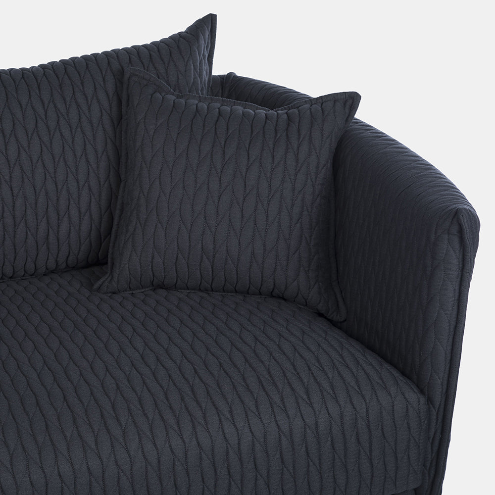 Wheat 3 Seater Sofa – Navy