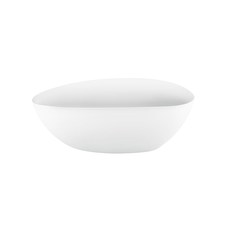 Luxury Egg Shape Freestanding Bath Acrylic Matt White - Fantaci interiors 