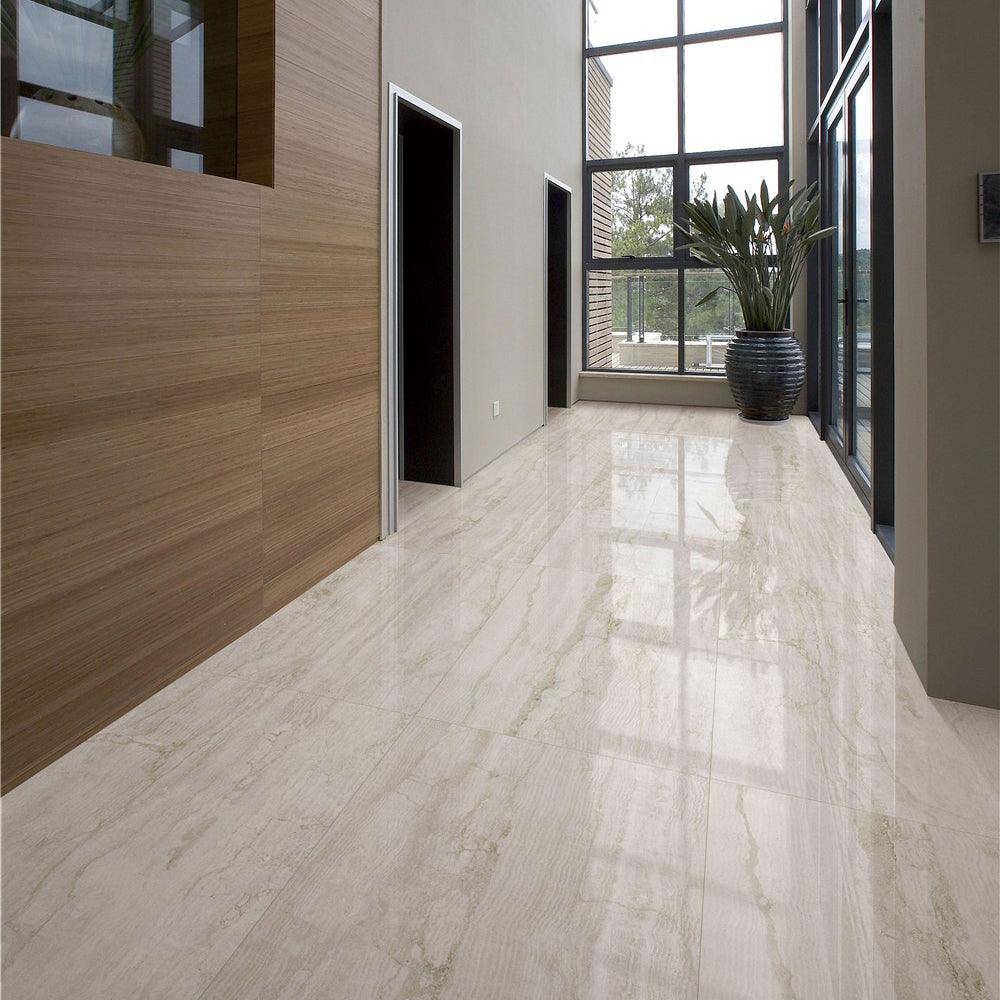 Yellow Travertine Polish 800x1400x6mm - Fantaci | Porcelain Tiles & slabs Melbourne 