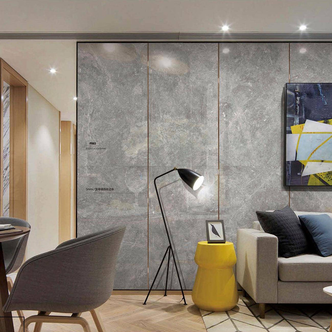 Courtney Light Grey Polish 800x1400x6mm - Fantaci | Porcelain Tiles & slabs Melbourne 