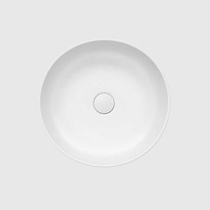 450mm Round Above Counter Basin – Matte White