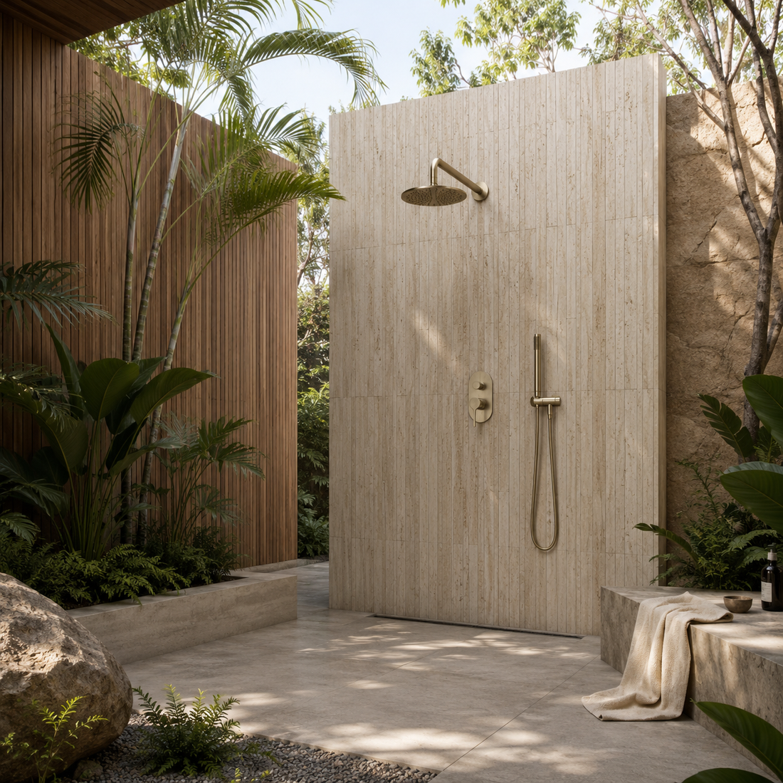 Shower Mixer with Diverter - Zr Brushed Gold