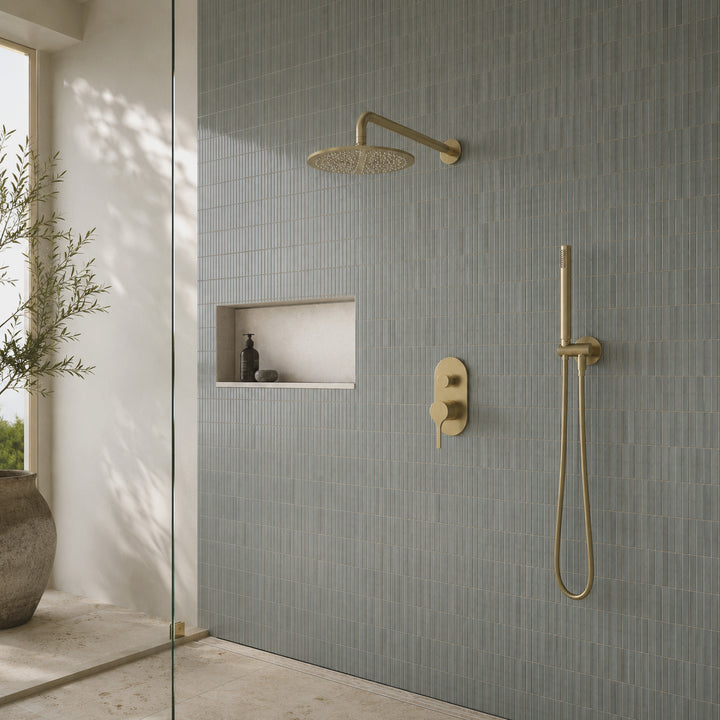 Round Shower Head -Zr Brushed Gold