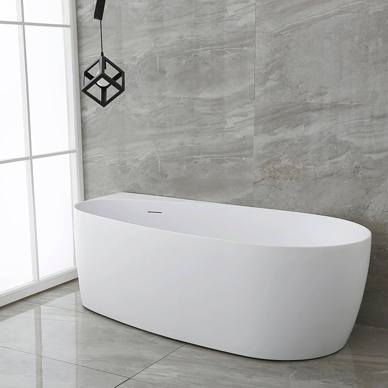 Waterdrop Left Corner Back to Wall Freestanding Bath Matt White - Fantaci interiors 