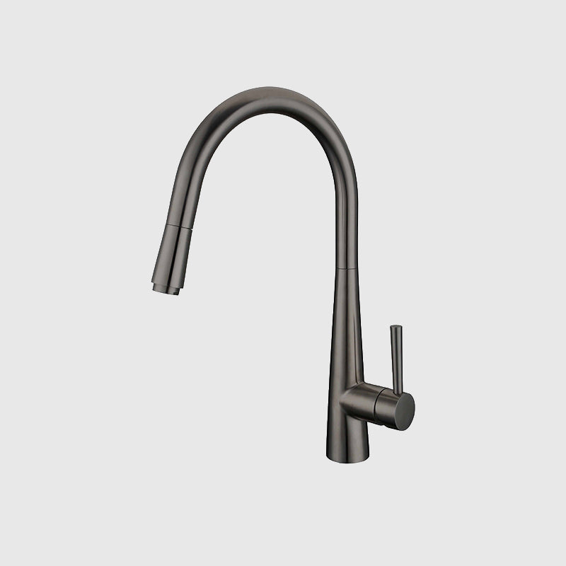 Gun Metal Kitchen Faucet with Pull-Out Sprayer