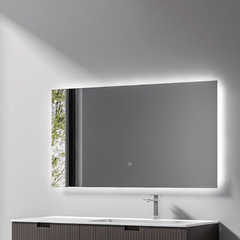 Frameless Rectangular LED Mirror, Screen Touch - Fantaci interiors 