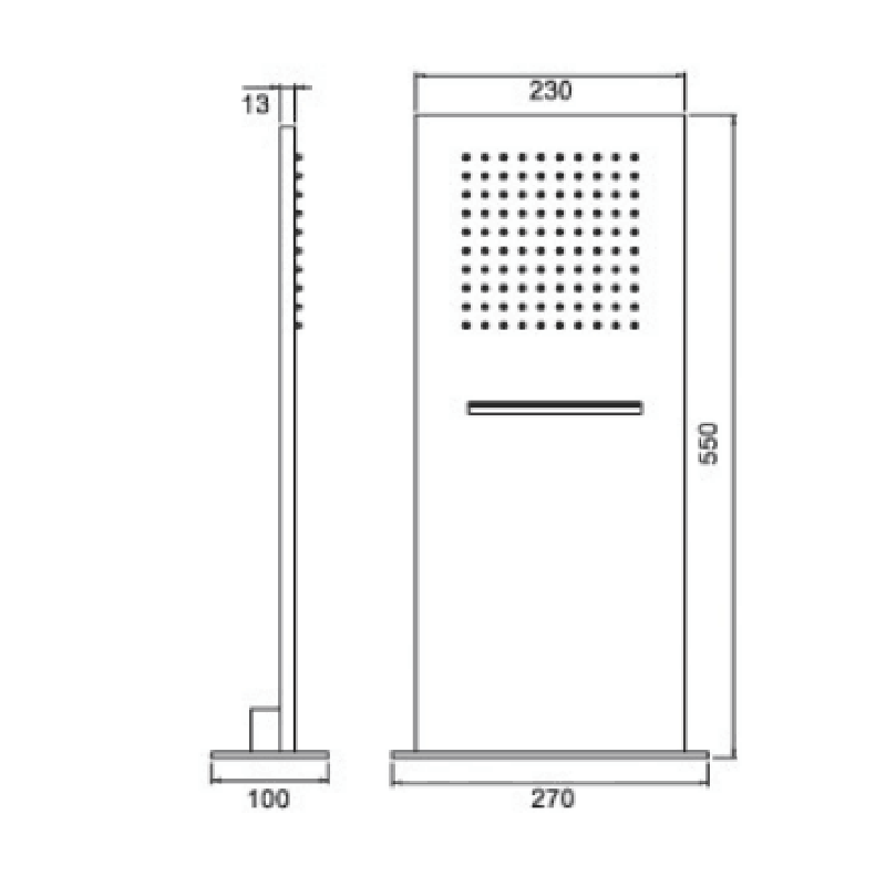 Matt Black Bathroom Overhead Wall Mounted Shower - Fantaci interiors 