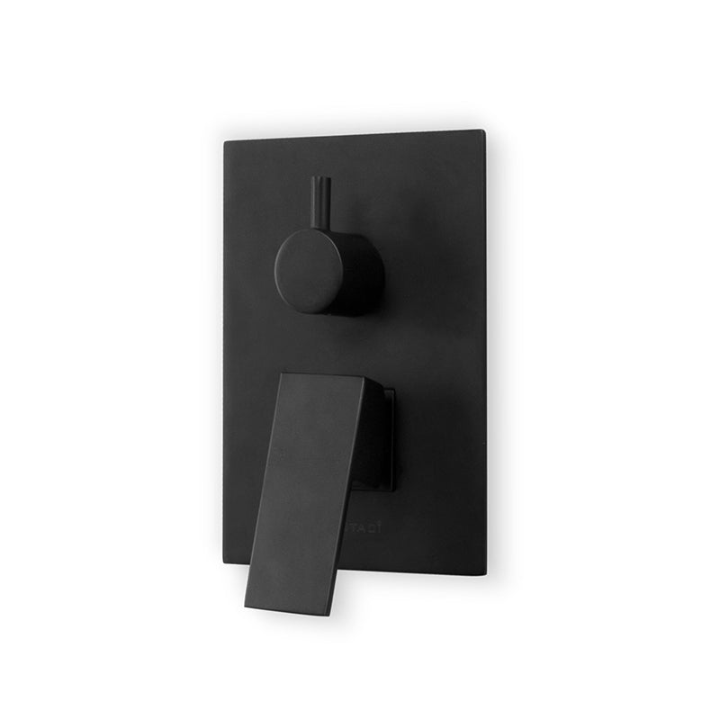 Matt Black Bathroom Overhead Wall Mounted Shower - Fantaci interiors 