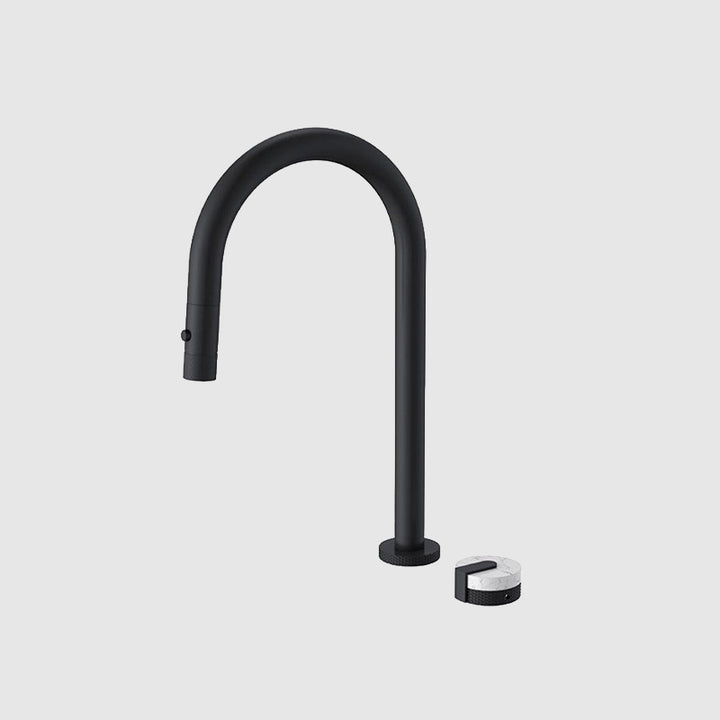 Basin Hob Mixer Set-Matt black