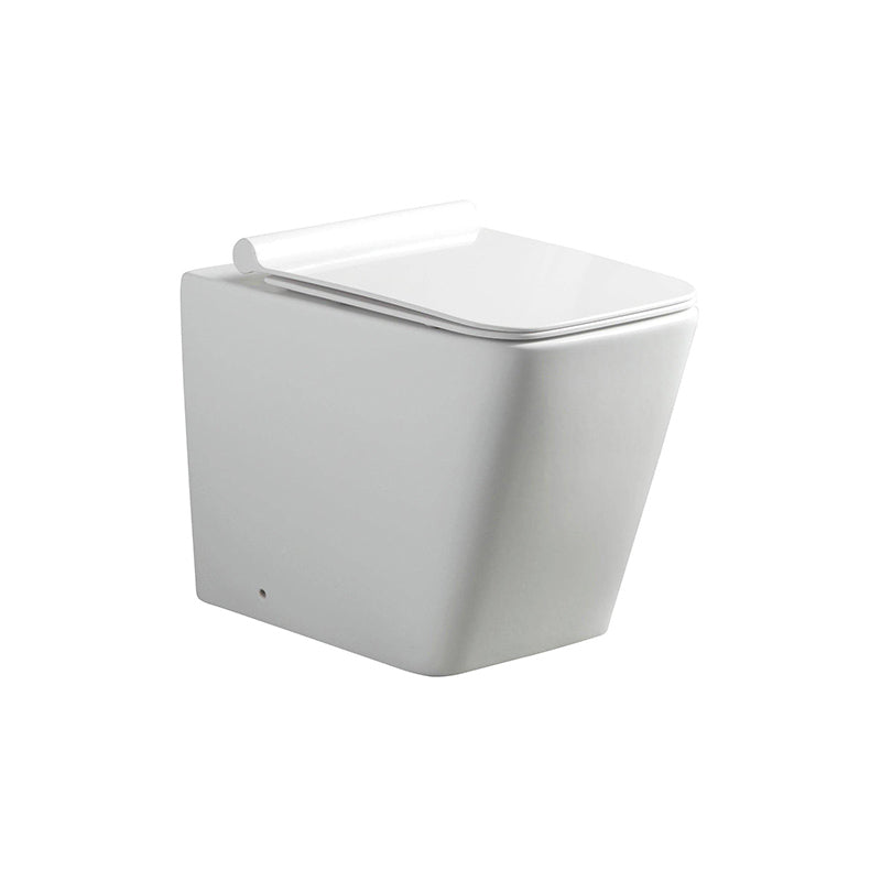 Floor Mounted Toilet Suite with Slim Seat White - Fantaci interiors 