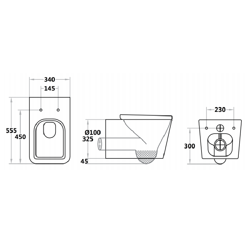 Floor Mounted Toilet Suite with Slim Seat White - Fantaci interiors 