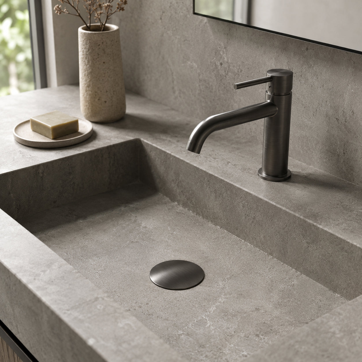 Pop-Up Basin Waste - Gun Metal Brushed