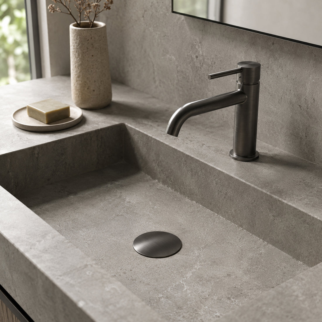 Pop-Up Basin Waste - Gun Metal Brushed