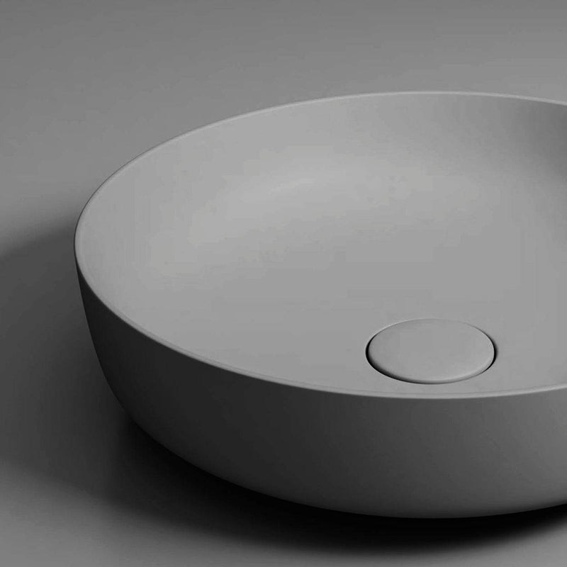 450mm Round Above Counter Basin – Matte Grey - Fantaci interiors 