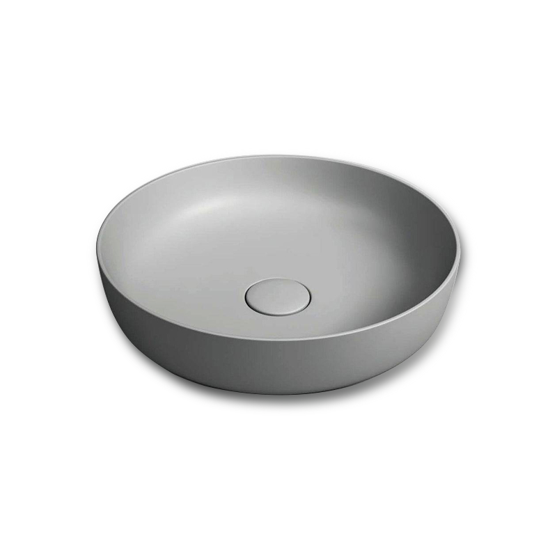 450mm Round Above Counter Basin – Matte Grey - Fantaci interiors 