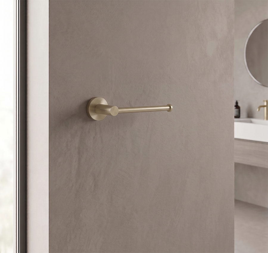 kars Toilet Roll Holder - Zr Brushed Gold