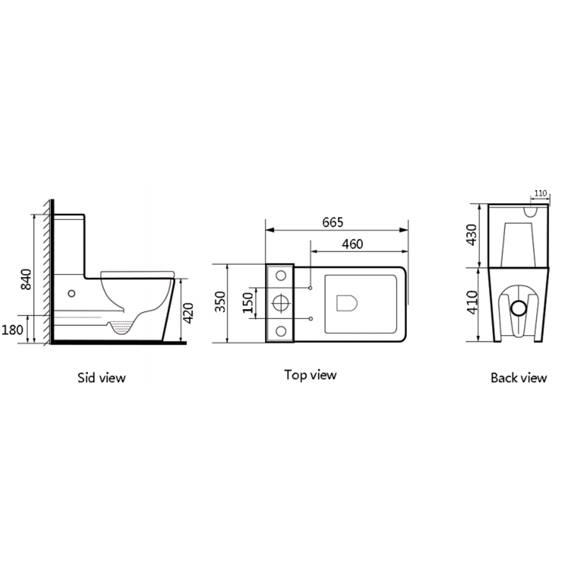 Contemporary Comfort Toilet - Elongated Bowl for Enhanced Comfort - Fantaci interiors 